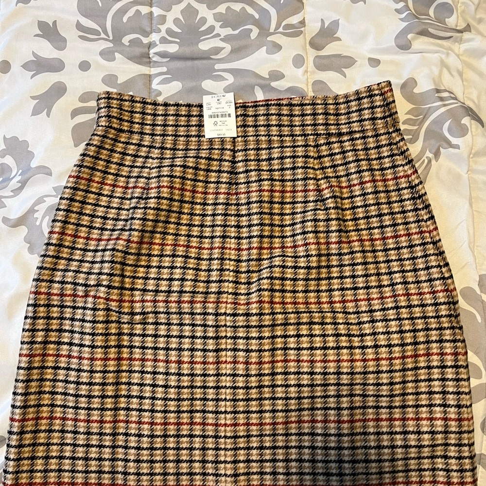 J. Crew Multicolor Plaid Pencil Skirt